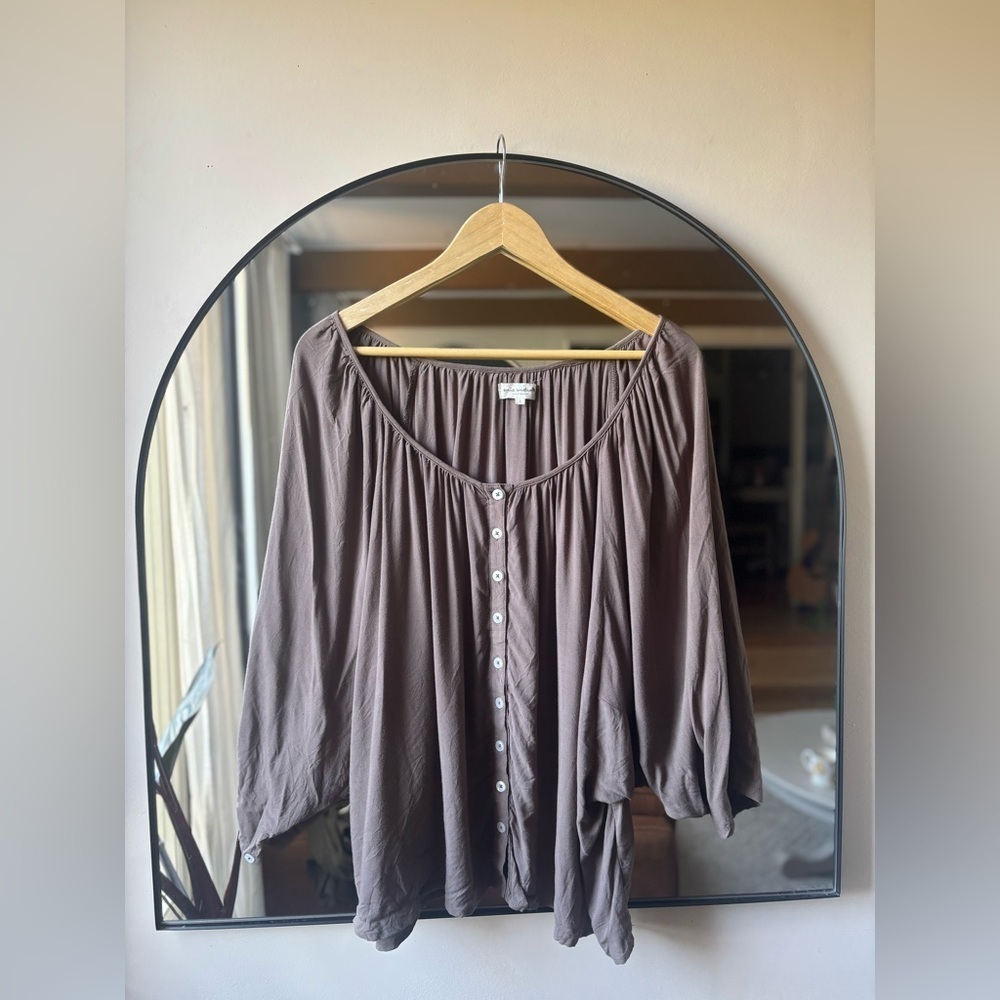 MIA MELON | button up blouse | size large - Picture 2 of 5